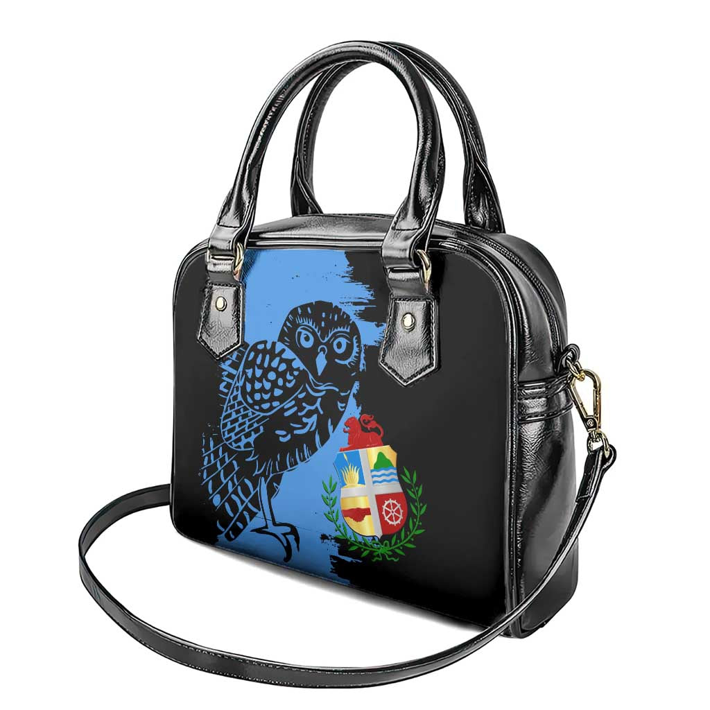 Aruba's Mascot Shoulder Handbag Blended with National Flag Details – Symbolic Design