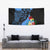 Aruba's Mascot Tapestry Blended with National Flag Details – Symbolic Design