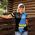 Aruba's Mascot Women Polo Shirt Blended with National Flag Details – Symbolic Design