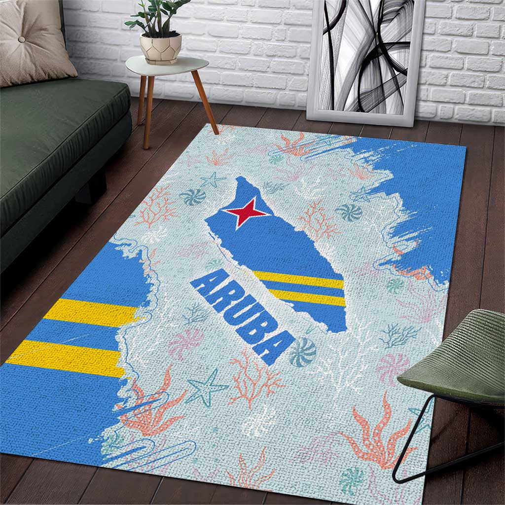 Aruba Area Rug with Marine Patterns – Ocean-Inspired Design