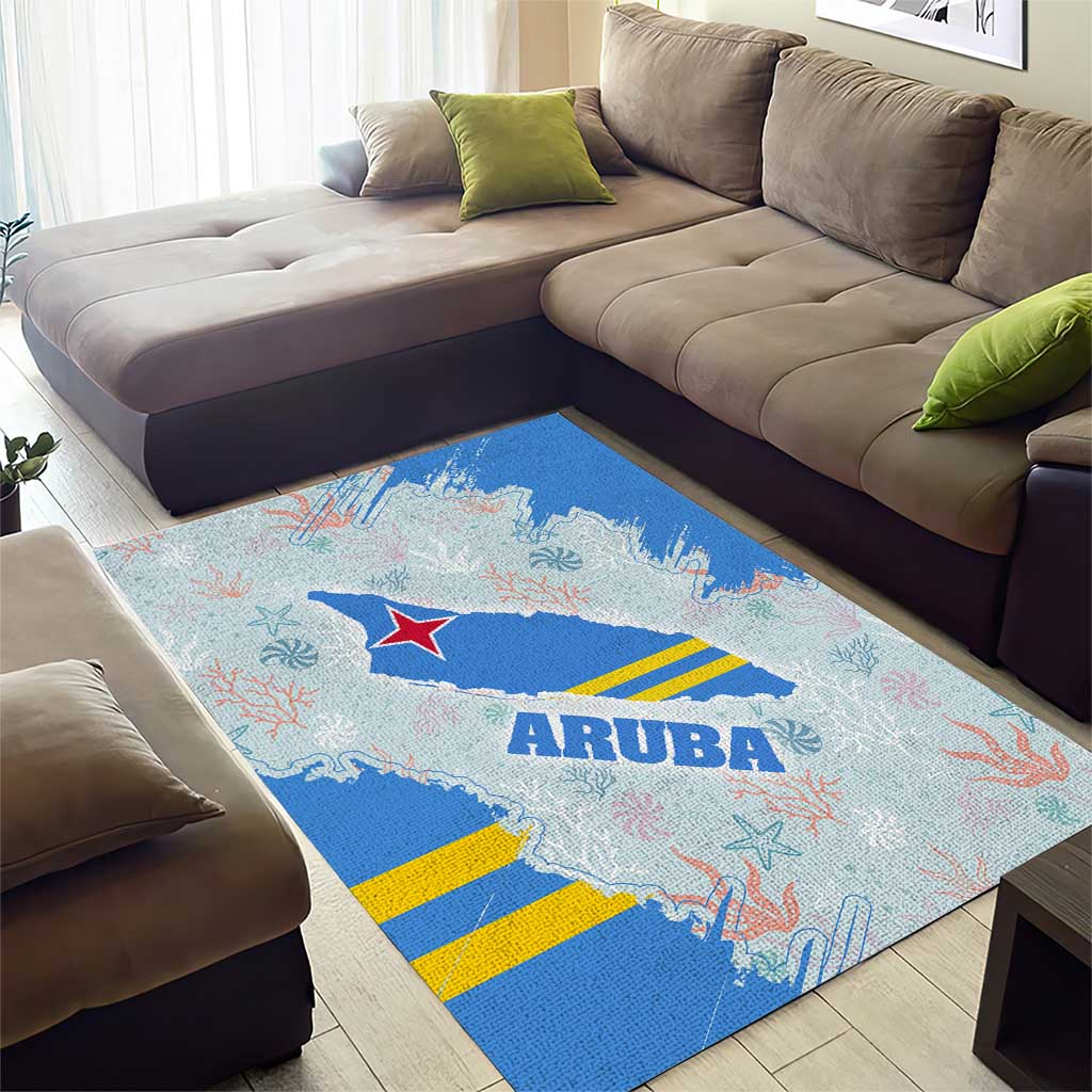 Aruba Area Rug with Marine Patterns – Ocean-Inspired Design