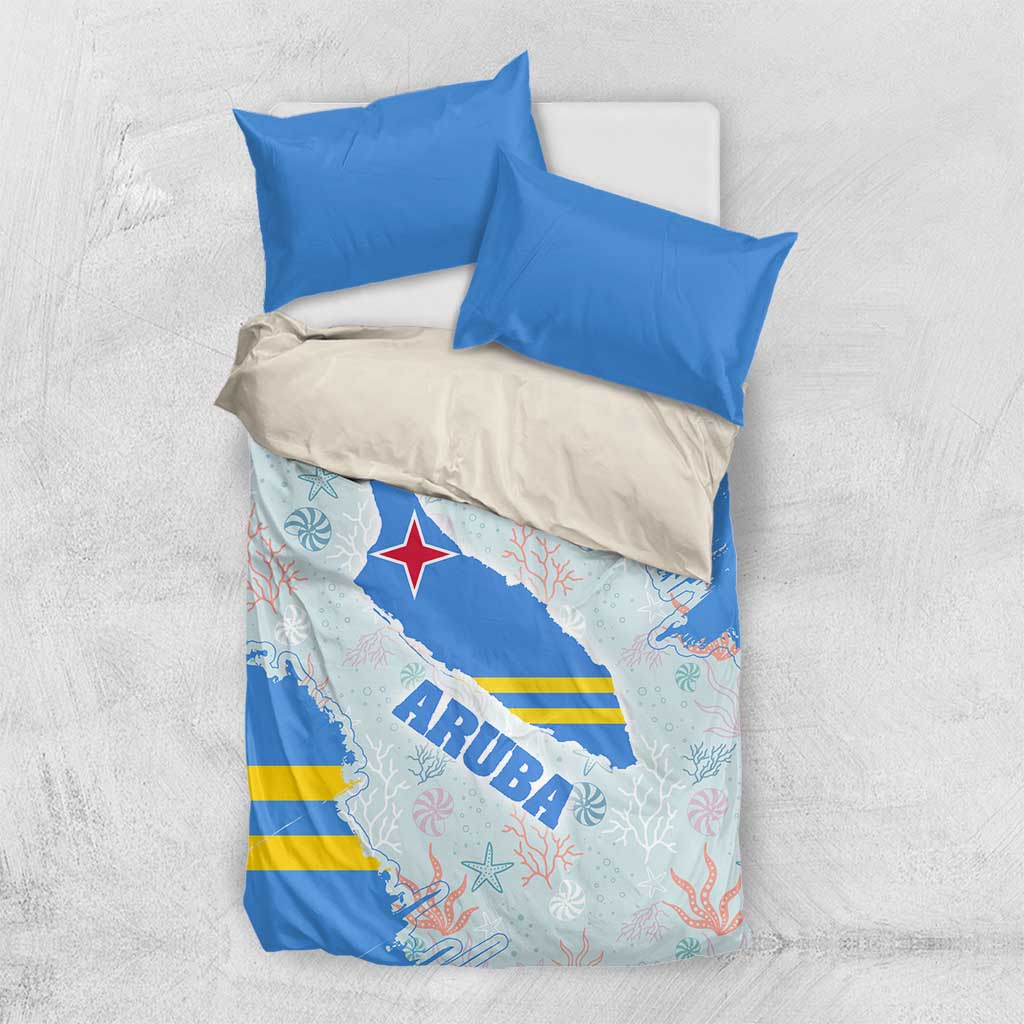 Aruba Bedding Set with Marine Patterns – Ocean-Inspired Design