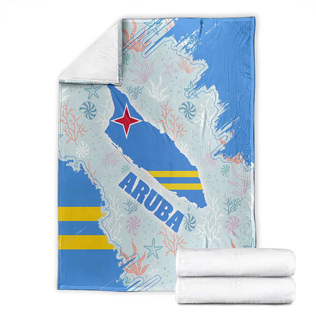 Aruba Blanket with Marine Patterns – Ocean-Inspired Design