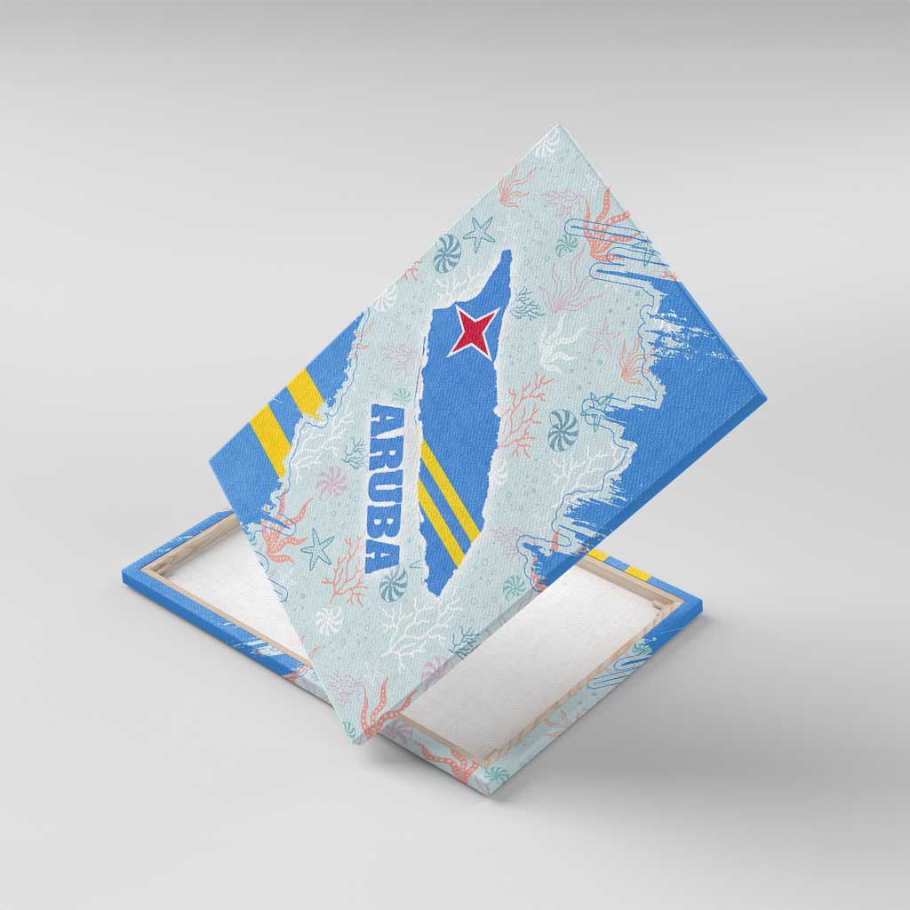 Aruba Canvas Wall Art with Marine Patterns – Ocean-Inspired Design