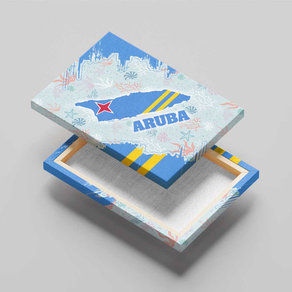 Aruba Canvas Wall Art with Marine Patterns – Ocean-Inspired Design