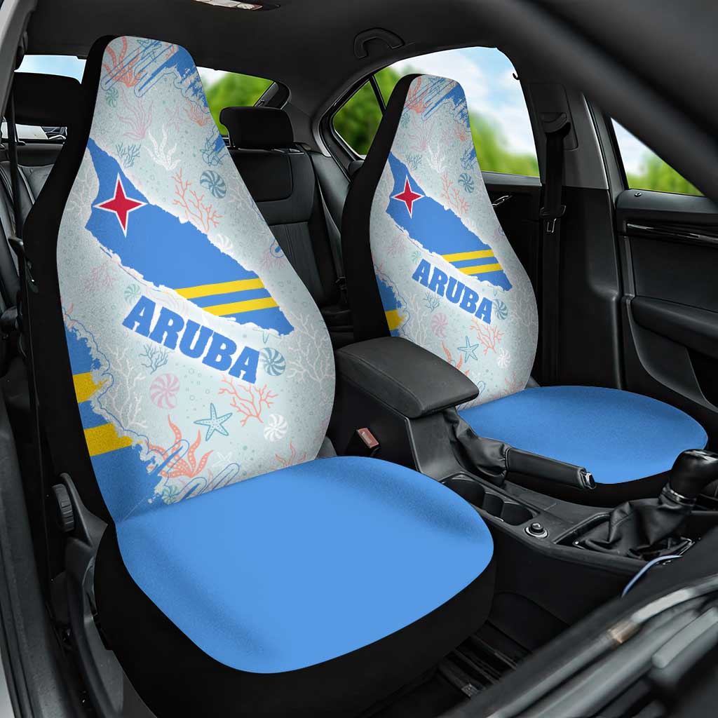 Aruba Car Seat Cover with Marine Patterns – Ocean-Inspired Design
