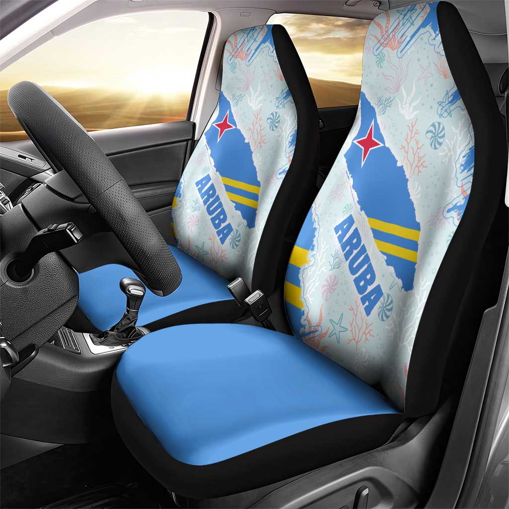 Aruba Car Seat Cover with Marine Patterns – Ocean-Inspired Design
