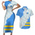 Aruba Couples Matching Short Sleeve Bodycon Dress and Hawaiian Shirt with Marine Patterns – Ocean-Inspired Design