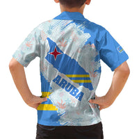 Aruba Family Matching Puletasi and Hawaiian Shirt with Marine Patterns – Ocean-Inspired Design