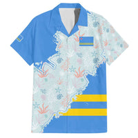 Aruba Family Matching Puletasi and Hawaiian Shirt with Marine Patterns – Ocean-Inspired Design