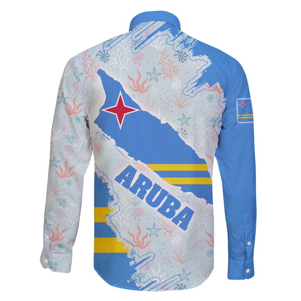 Aruba Family Matching Puletasi and Hawaiian Shirt with Marine Patterns – Ocean-Inspired Design