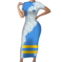 Aruba Family Matching Short Sleeve Bodycon Dress and Hawaiian Shirt with Marine Patterns – Ocean-Inspired Design