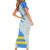 Aruba Family Matching Short Sleeve Bodycon Dress and Hawaiian Shirt with Marine Patterns – Ocean-Inspired Design