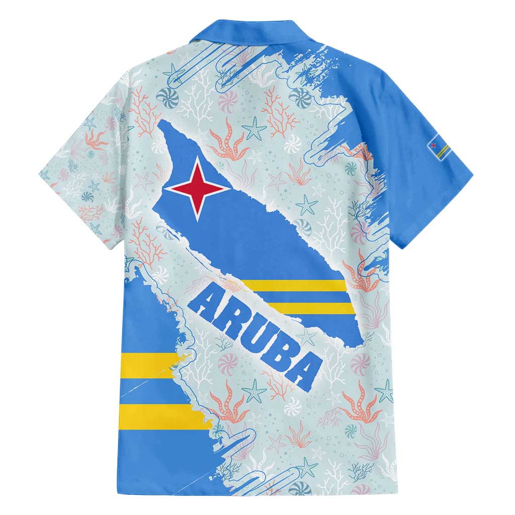 Aruba Family Matching Summer Maxi Dress and Hawaiian Shirt with Marine Patterns – Ocean-Inspired Design