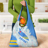 Aruba Grocery Bag with Marine Patterns – Ocean-Inspired Design