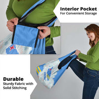 Aruba Grocery Bag with Marine Patterns – Ocean-Inspired Design