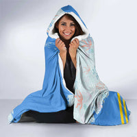 Aruba Hooded Blanket with Marine Patterns – Ocean-Inspired Design