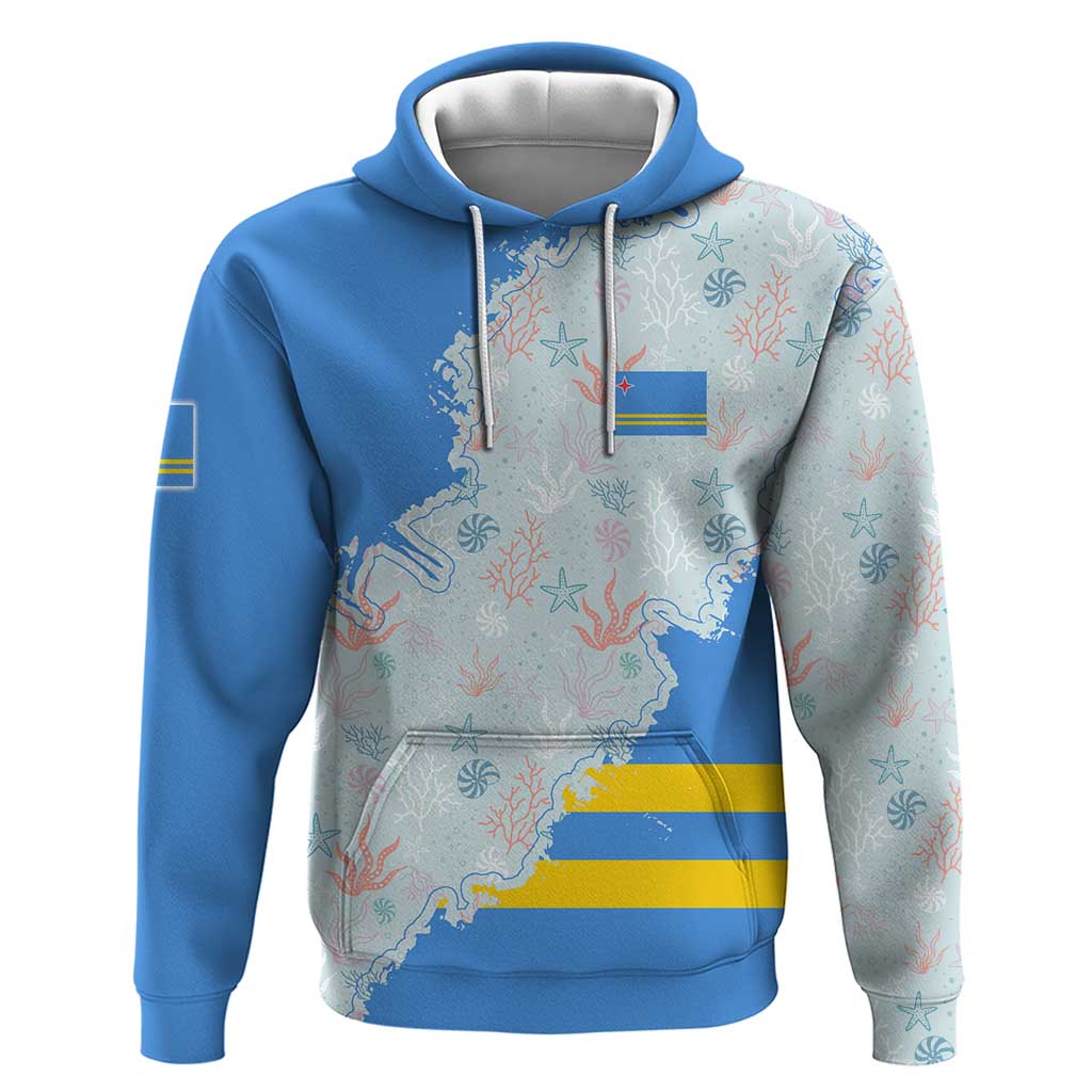 Aruba Hoodie with Marine Patterns – Ocean-Inspired Design