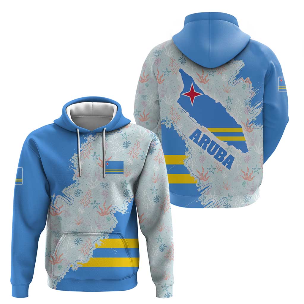 Aruba Hoodie with Marine Patterns – Ocean-Inspired Design