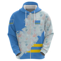 Aruba Hoodie with Marine Patterns – Ocean-Inspired Design