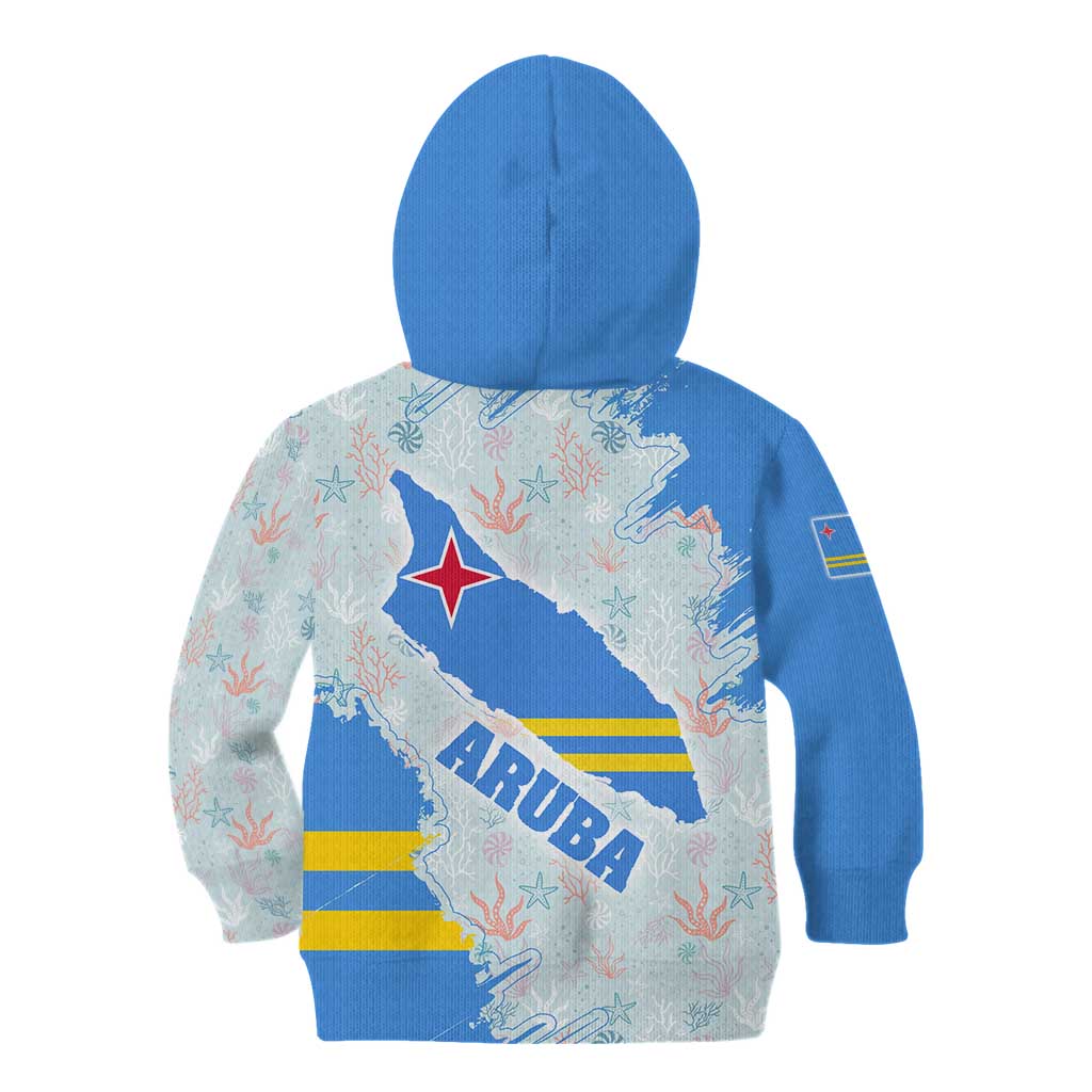 Aruba Kid Hoodie with Marine Patterns – Ocean-Inspired Design