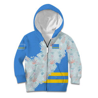 Aruba Kid Hoodie with Marine Patterns – Ocean-Inspired Design