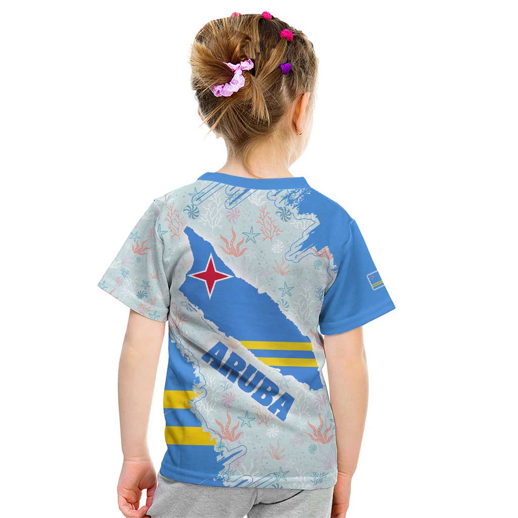 Aruba Kid T Shirt with Marine Patterns – Ocean-Inspired Design