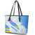 Aruba Leather Tote Bag with Marine Patterns – Ocean-Inspired Design