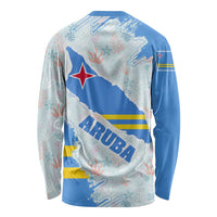 Aruba Long Sleeve Shirt with Marine Patterns – Ocean-Inspired Design