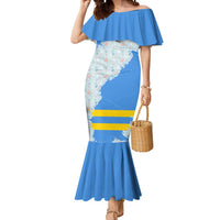 Aruba Mermaid Dress with Marine Patterns – Ocean-Inspired Design