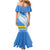 Aruba Mermaid Dress with Marine Patterns – Ocean-Inspired Design
