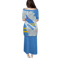 Aruba Puletasi with Marine Patterns – Ocean-Inspired Design