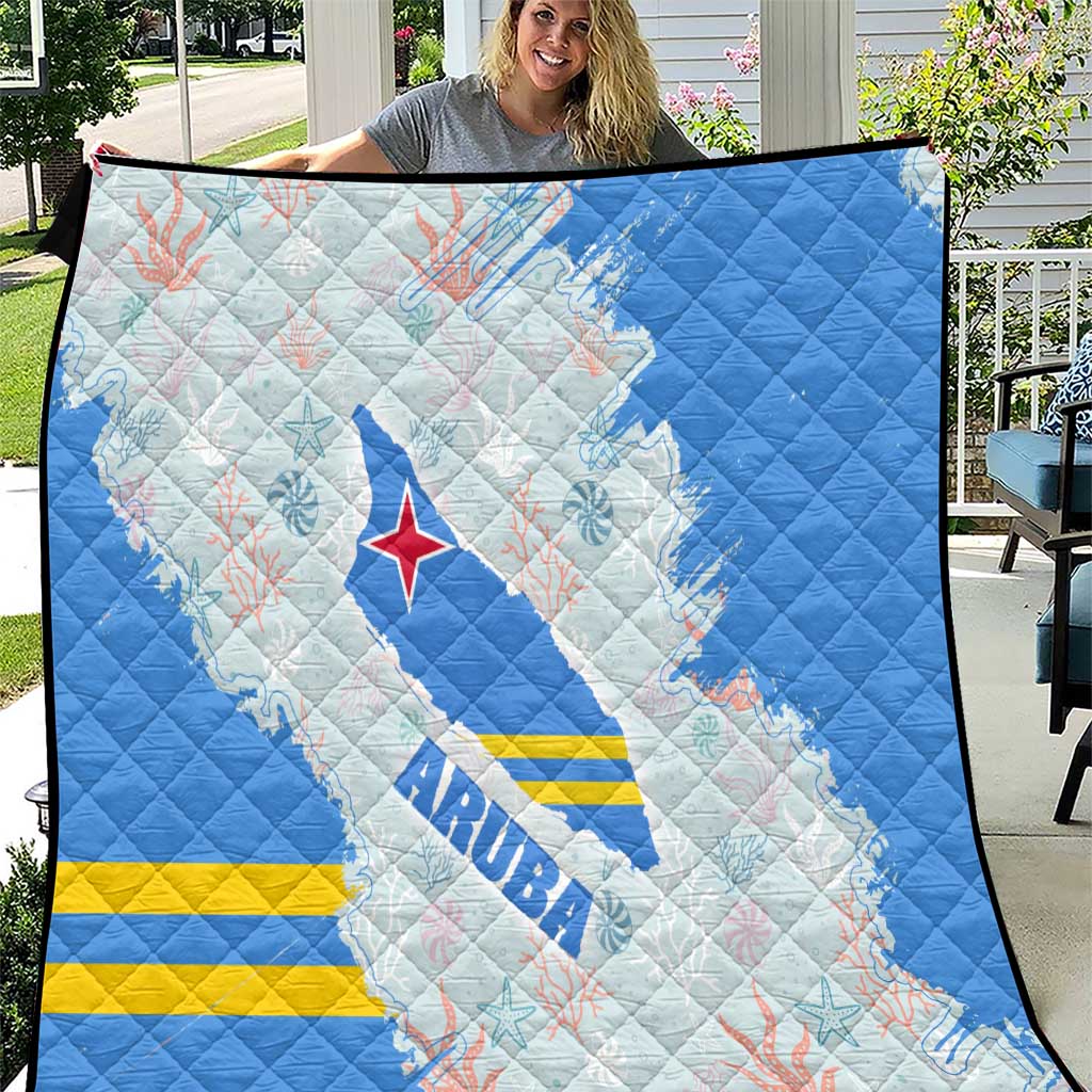 Aruba Quilt with Marine Patterns – Ocean-Inspired Design