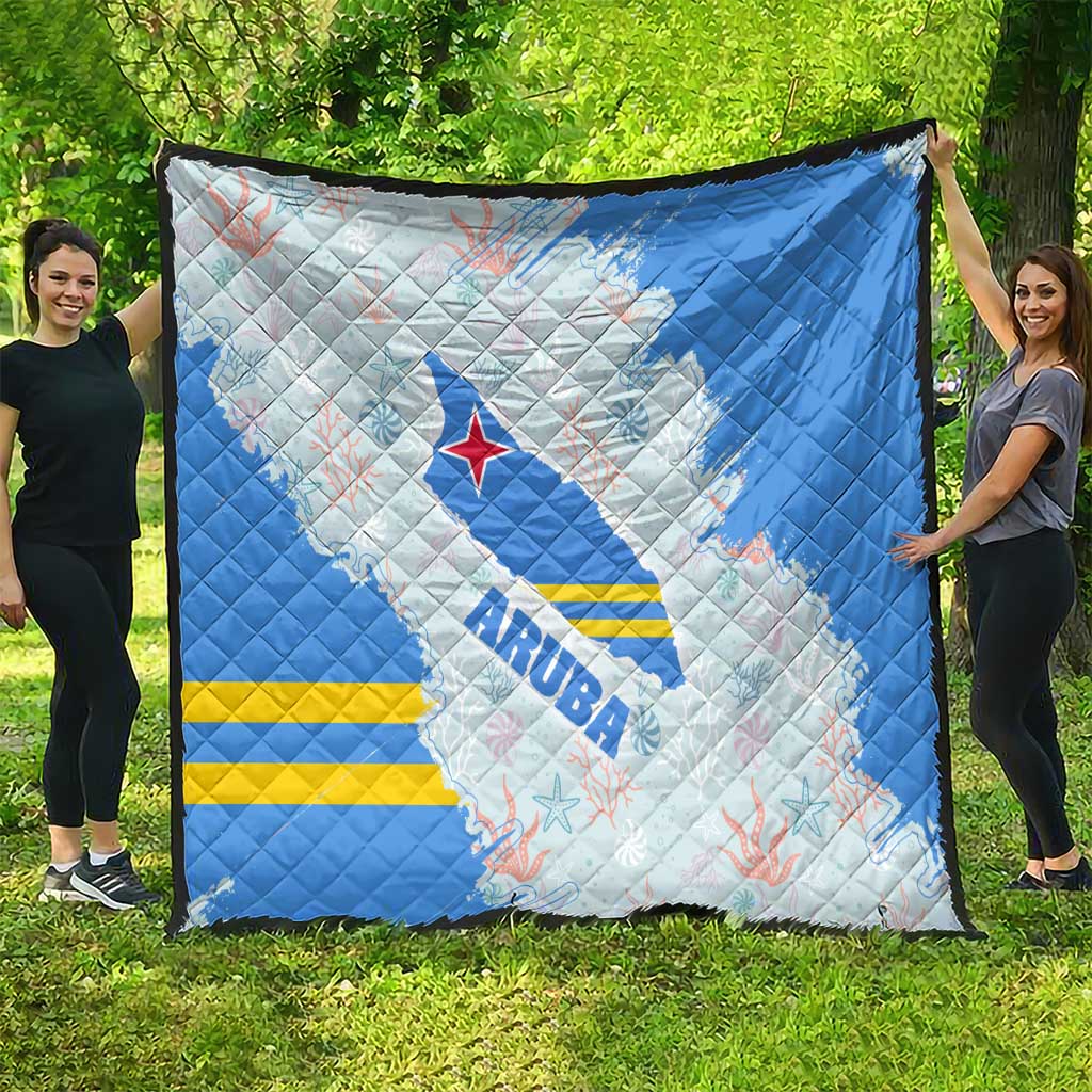 Aruba Quilt with Marine Patterns – Ocean-Inspired Design