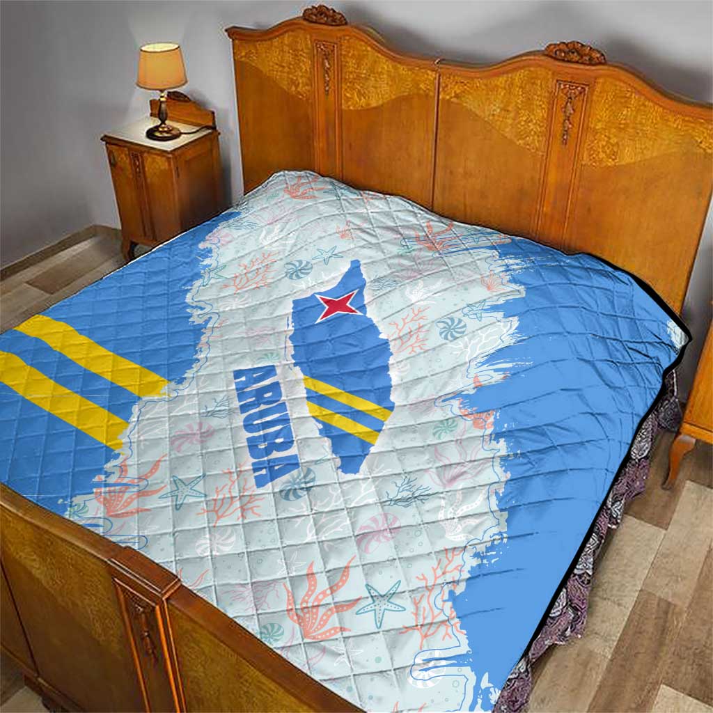 Aruba Quilt with Marine Patterns – Ocean-Inspired Design