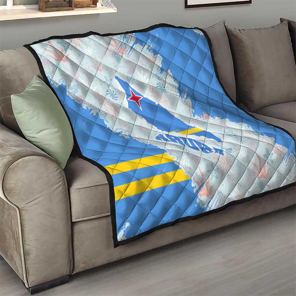 Aruba Quilt with Marine Patterns – Ocean-Inspired Design