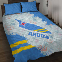 Aruba Quilt Bed Set with Marine Patterns – Ocean-Inspired Design