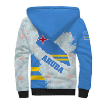 Aruba Sherpa Hoodie with Marine Patterns – Ocean-Inspired Design