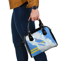 Aruba Shoulder Handbag with Marine Patterns – Ocean-Inspired Design