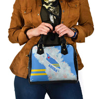 Aruba Shoulder Handbag with Marine Patterns – Ocean-Inspired Design