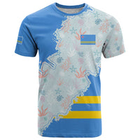 Aruba T Shirt with Marine Patterns – Ocean-Inspired Design