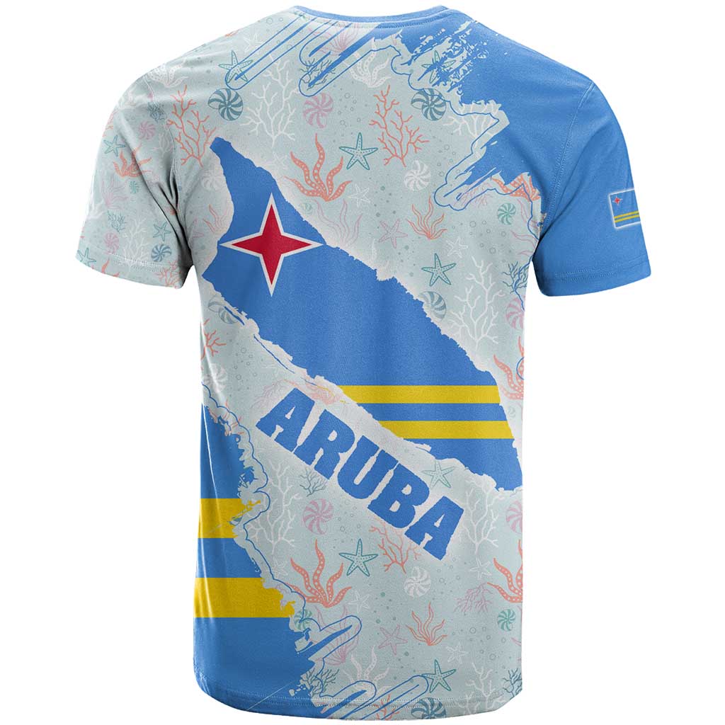Aruba T Shirt with Marine Patterns – Ocean-Inspired Design