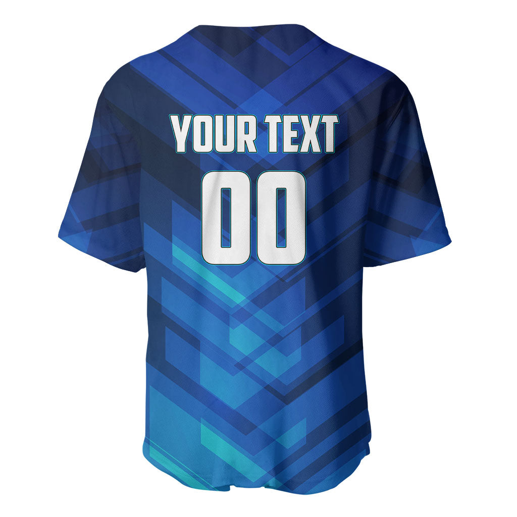 Personalized Cape Verde Football Baseball Jersey Blue Shark Mascot Cabo Verdean - Gradient Art