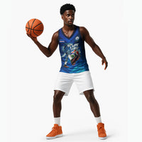 Personalized Cape Verde Football Basketball Jersey Blue Shark Mascot Cabo Verdean - Gradient Art