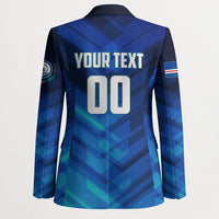 Personalized Cape Verde Football Blazer Blue Shark Mascot Cabo Verdean - Gradient Art