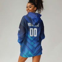 Personalized Cape Verde Football Hoodie Dress Blue Shark Mascot Cabo Verdean - Gradient Art