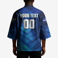 Personalized Cape Verde Football Kimono Blue Shark Mascot Cabo Verdean - Gradient Art