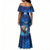 Personalized Cape Verde Football Mermaid Dress Blue Shark Mascot Cabo Verdean - Gradient Art