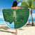Rwanda Beach Blanket with Green Nature Map Waterfall Sunburst Spirit