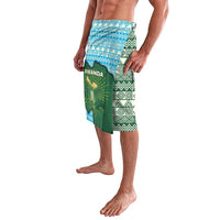 Rwanda Lavalava with Green Nature Map Waterfall Sunburst Spirit